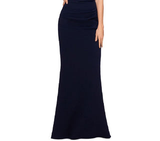 Vestido feminino Betsy &amp; Adam com mangas com contas, azul, tamanho 4