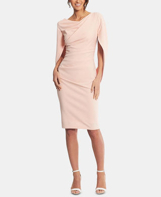 Vestido tubinho com capa Betsy &amp; Adam feminino rosa tamanho 2 pequeno