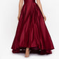 Vestido longo sem alças Betsy &amp; Adam feminino roxo tamanho 8 pequeno