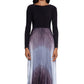 Vestido plissado com decote em V Betsy &amp; Adam para mulheres, preto, tamanho 10, pequeno