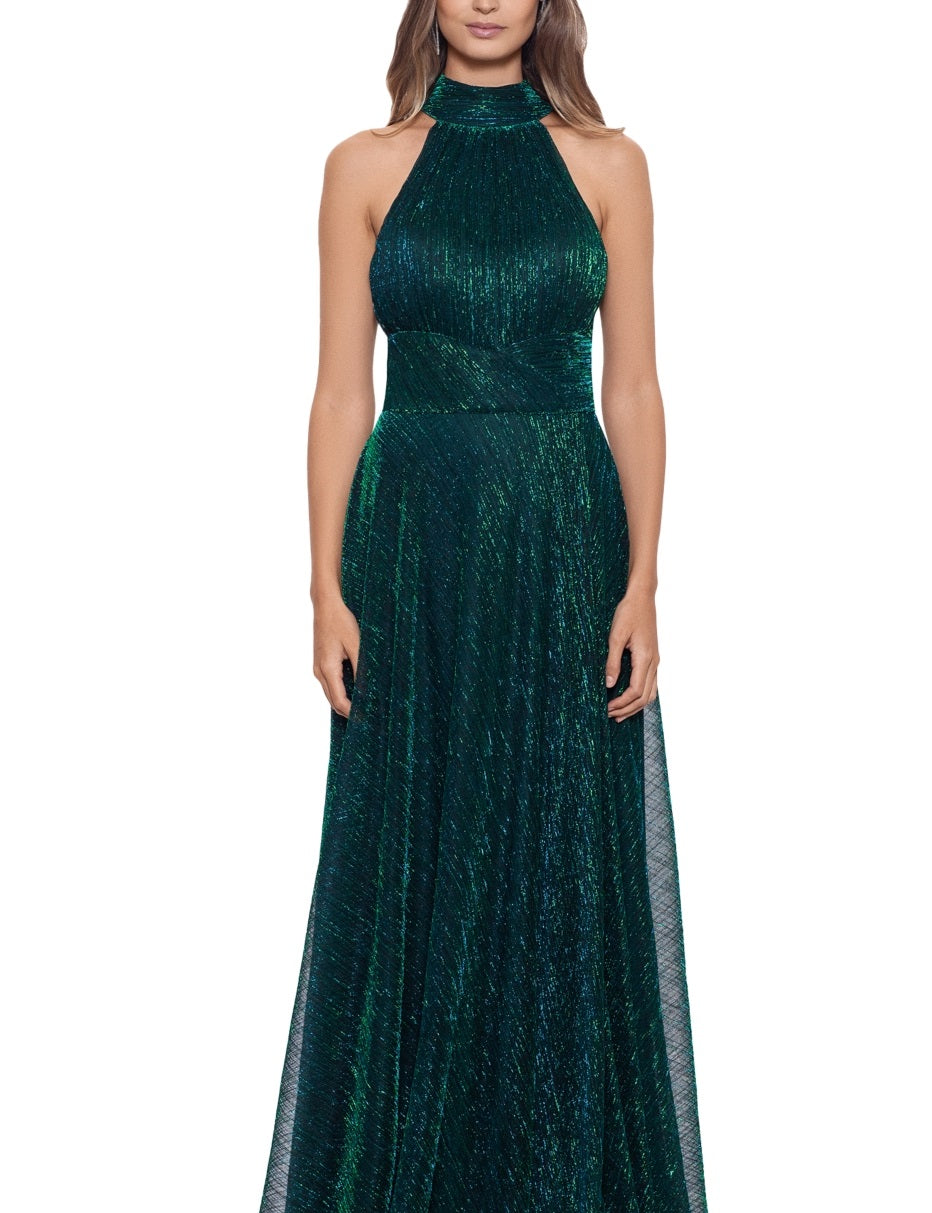 Vestido envelope Betsy &amp; Adam feminino com decote falso e franzido, verde, tamanho 6