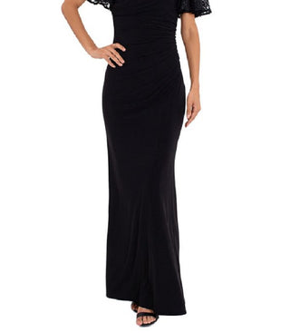 Vestido de renda feminino Betsy &amp; Adam, preto, tamanho 14