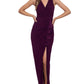 Vestido feminino Betsy &amp; Adam com babados e decote em V, vermelho, tamanho 10