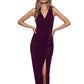 Vestido feminino Betsy &amp; Adam com babados e decote em V, vermelho, tamanho 10