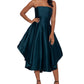 Vestido sem alças Betsy &amp; Adam feminino, bainha alta e baixa, verde, tamanho 4