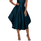 Vestido sem alças Betsy &amp; Adam feminino, bainha alta e baixa, verde, tamanho 4