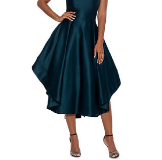 Vestido sem alças Betsy &amp; Adam feminino, bainha alta e baixa, verde, tamanho 4
