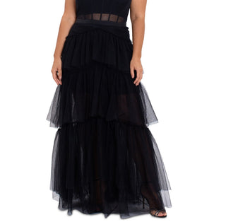 Vestido espartilho de malha feminino Betsy &amp; Adam, preto, tamanho 14W