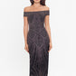 Vestido feminino Betsy &amp; Adam com glitter, preto, tamanho 8, pequeno