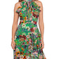 Vestido feminino Betsy &amp; Adam com estampa floral e babados, verde, tamanho 2