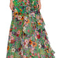 Vestido feminino Betsy &amp; Adam com estampa floral e babados, verde, tamanho 2