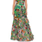 Vestido feminino Betsy &amp; Adam com estampa floral e babados, verde, tamanho 8
