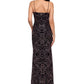 Vestido de festa feminino Betsy &amp; Adam com glitter, preto, tamanho 12