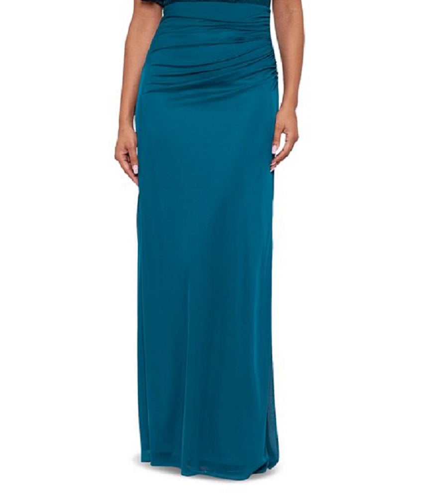 Vestido de renda Betsy &amp; Adam feminino, verde, tamanho 10