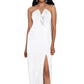 Vestido de smoking sem alças Betsy &amp; Adam feminino, branco, tamanho 4