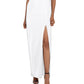 Vestido de smoking sem alças Betsy &amp; Adam feminino, branco, tamanho 4