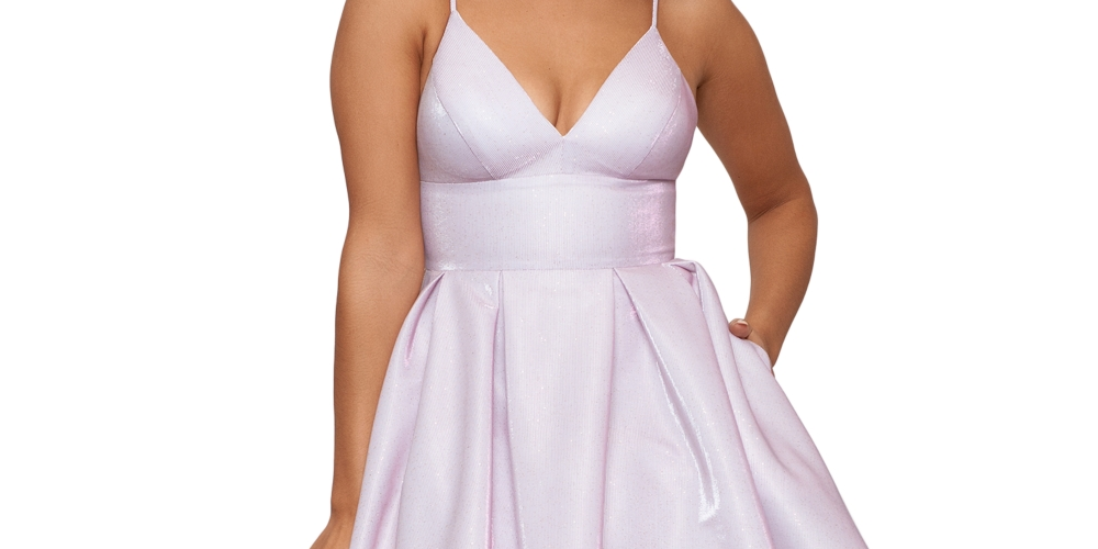 Vestido de festa feminino Galaxy Fit &amp; Flare da Betsy &amp; Adam, azul, tamanho 8