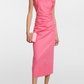 Vestido midi justo Betsy &amp; Adam feminino, rosa, tamanho 2