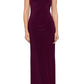Vestido de festa feminino Betsy &amp; Adam com decote halter e detalhes em vermelho, tamanho 8