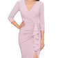 Vestido feminino Betsy &amp; Adam com babados e acabamento franzido, rosa, tamanho 14