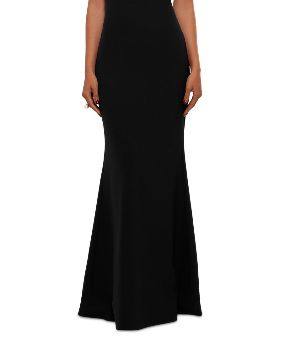 Vestido feminino Betsy &amp; Adam com mangas franzidas, preto, tamanho 2, pequeno