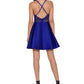 Vestido com bolso ilusão X Back da Blondie Nites Junior, azul, tamanho extragrande