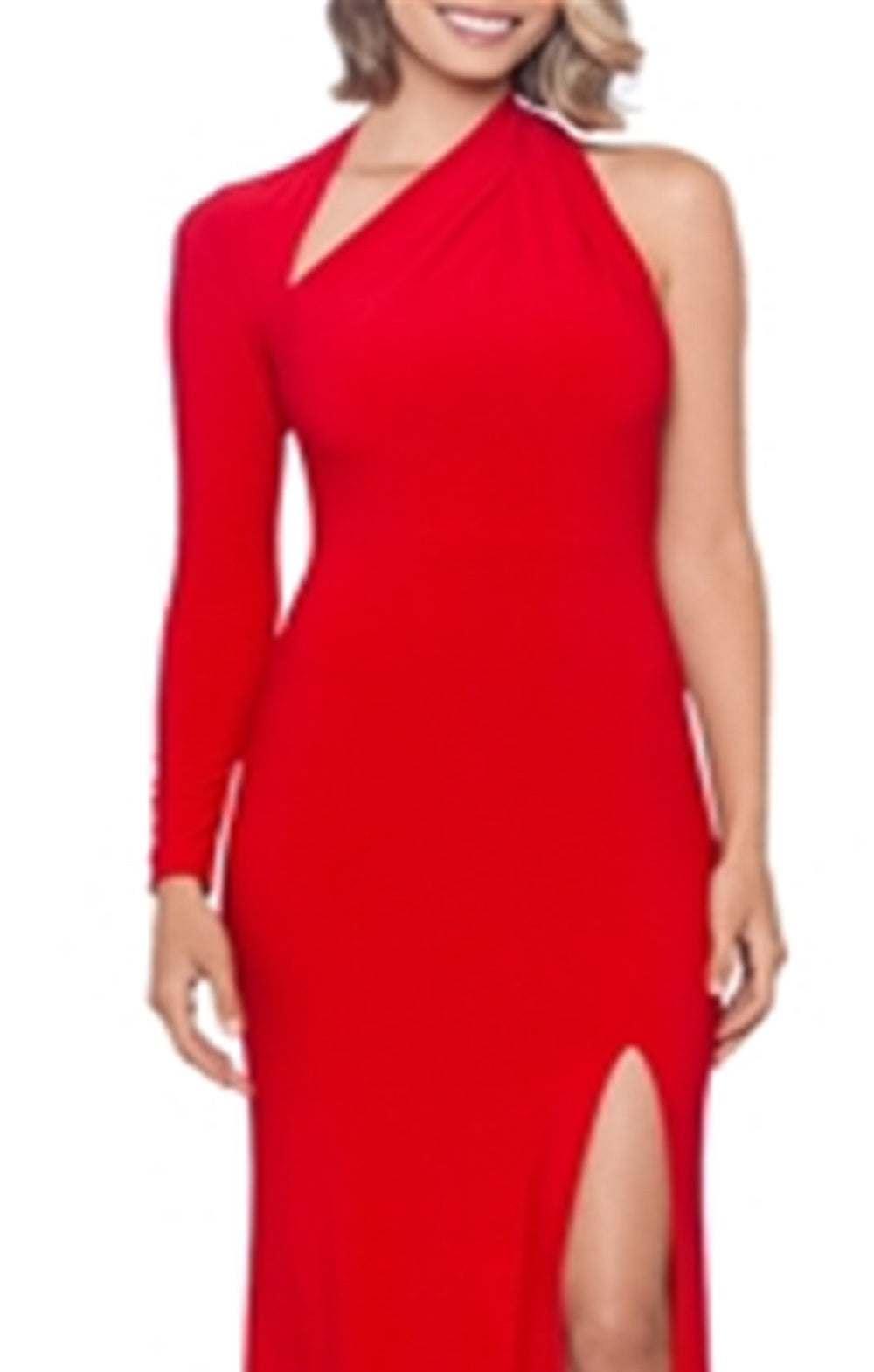 Vestido Aqua Feminino Um Ombro Vermelho Tamanho 12