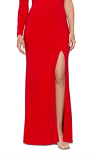Vestido Aqua Feminino Um Ombro Vermelho Tamanho 12