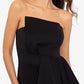 Vestido assimétrico sem alças Betsy &amp; Adam feminino, preto, tamanho 4