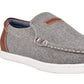 Tênis Tommy Hilfiger Masculino Carlid Linen Slip-On Cinza Tamanho 8,5 M