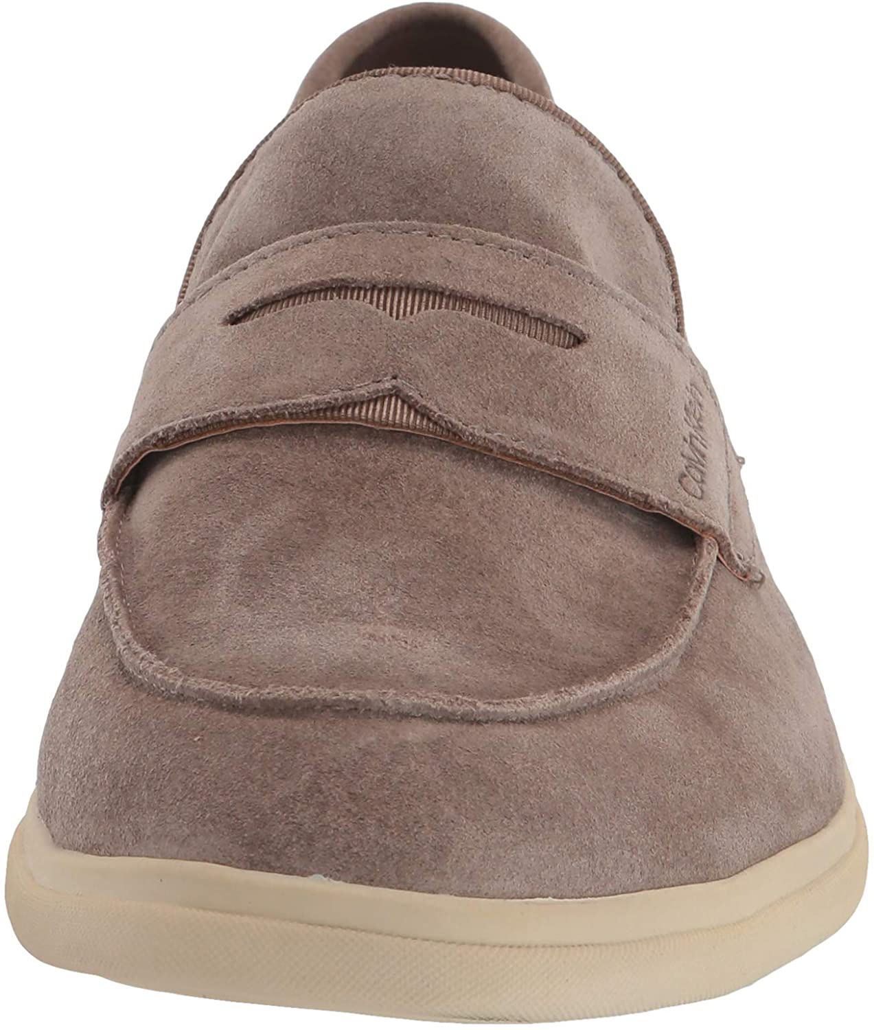 Calvin Klein Trapper Slip On Penny Loafers Masculinos Marrom Tamanho 11M