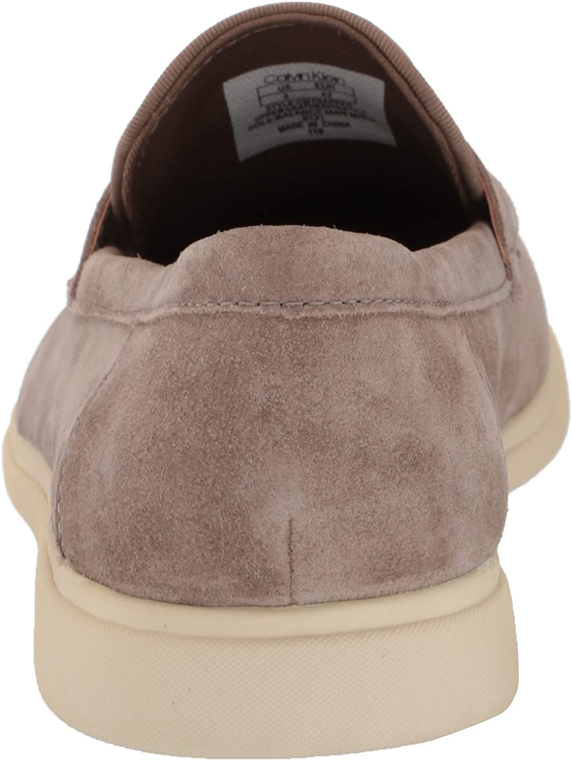 Calvin Klein Trapper Slip On Penny Loafers Masculinos Marrom Tamanho 11M