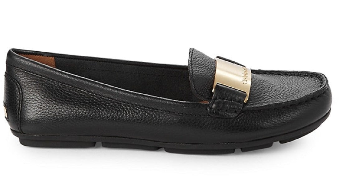 Calvin Klein Lisette Casual Mocassim Feminino Azul Tamanho 9,5M