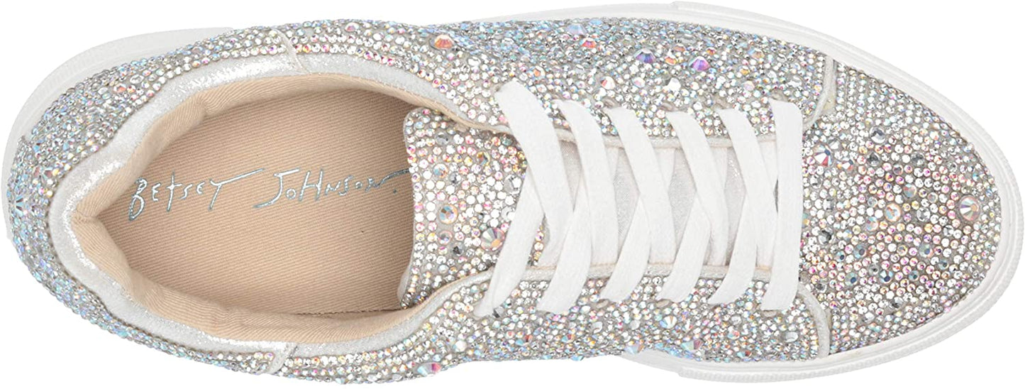 Tênis Betsey Johnson Sidny Feminino Branco Tamanho 8,5 M