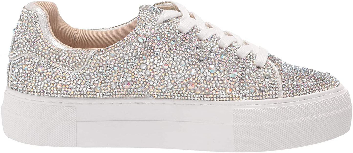 Tênis Betsey Johnson Sidny Feminino Branco Tamanho 8,5 M