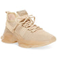 Tênis Steve Madden Maxima com acabamento em strass feminino, marrom, tamanho 8,5 M