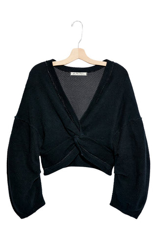 Top torcido feminino Free People Fall For You tamanho médio - bege