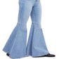 Calça Jeans Flare Just Float On Feminina Free People Azul Tamanho 31