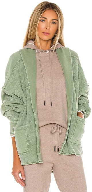 Jaqueta Jordan Feminina Free People Verde Tamanho Grande