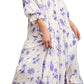 Vestido midi de manga comprida Feeling Groovy da Free People para mulheres, tamanho X-S