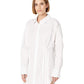 Vestido-camisa Taia feminino Free People, branco, tamanho extragrande