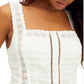 Regata Maggie Lace Feminina Free People Branca Tamanho Grande