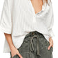 Camisa grande feminina Ava da Free People, branca, tamanho pequeno