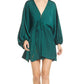 Vestido curto feminino Arzel manga comprida verde tamanho extragrande da Free People