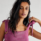 Blusa curta de algodão Boulevard feminina Free People, roxa, tamanho pequeno