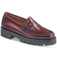 Sapatos baixos GH Bass Whitney Super Lug Sole Loafer femininos, vermelhos, tamanho 9,5