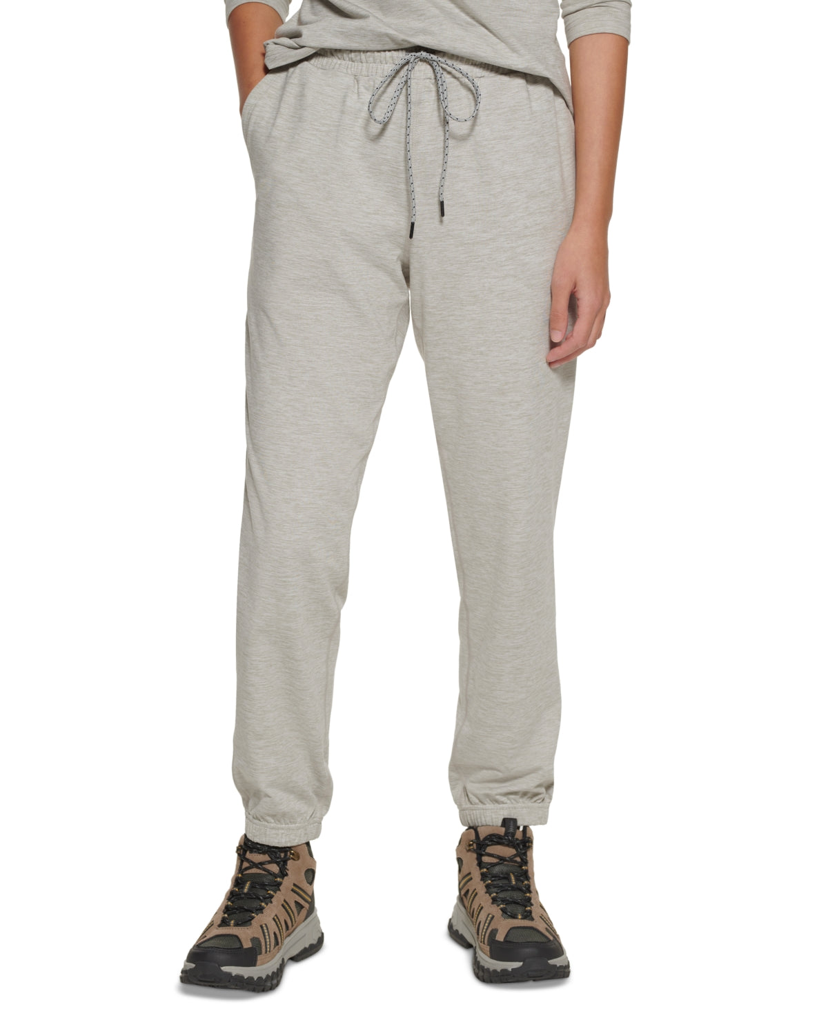 Calças Bass Outdoor Nyana Pull On Lodge para mulheres, cinza, tamanho extragrande