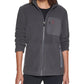 Jaqueta de lã com zíper completo Bass Outdoor Highline Trail feminina, cinza, tamanho P
