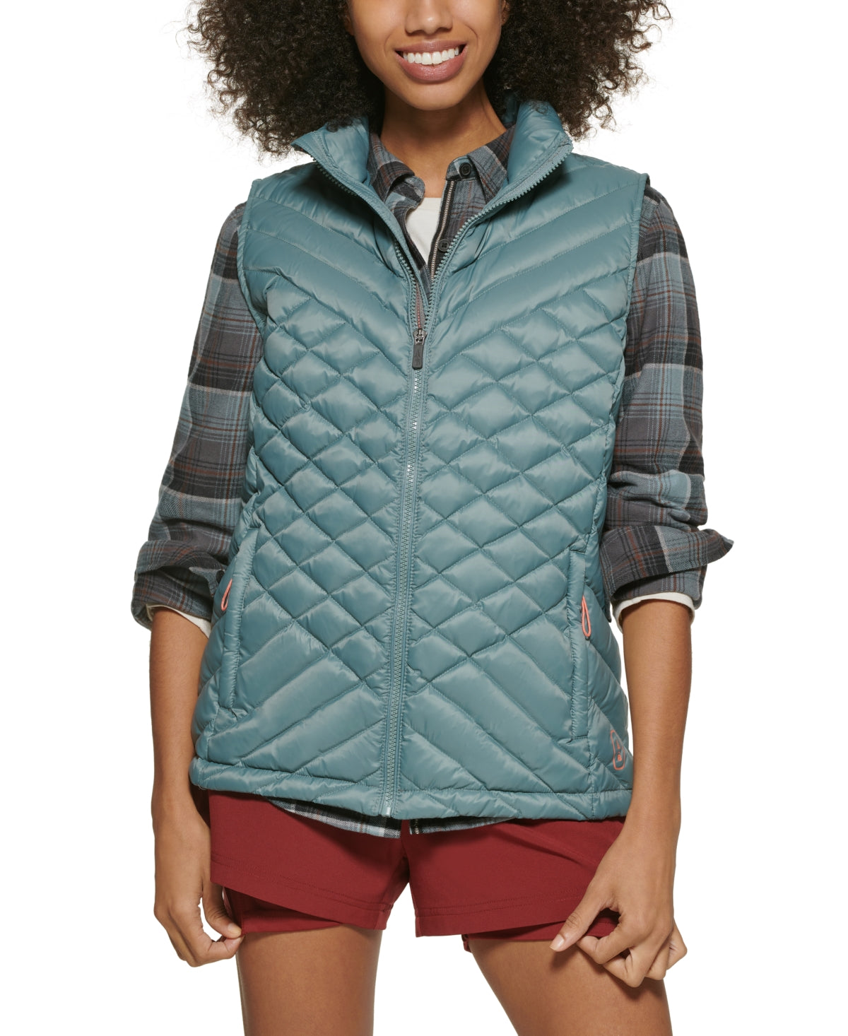 Colete de caminhada acolchoado Trooper feminino Bass Outdoor, tamanho pequeno, azul