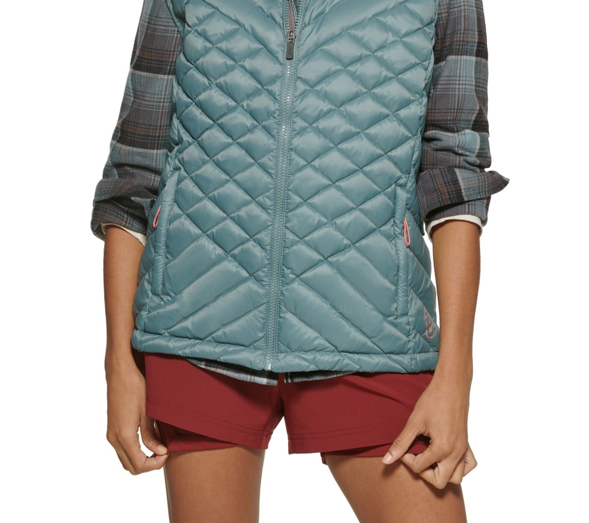 Colete de caminhada acolchoado Trooper feminino Bass Outdoor, tamanho pequeno, azul